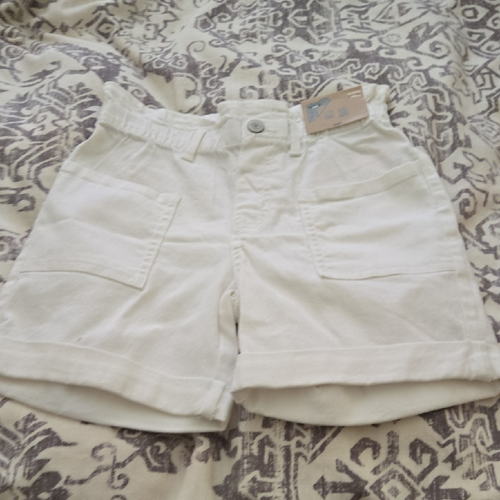White Denim Shorts